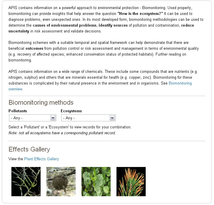biomonitoring homepage