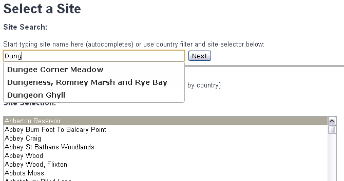predictive text search