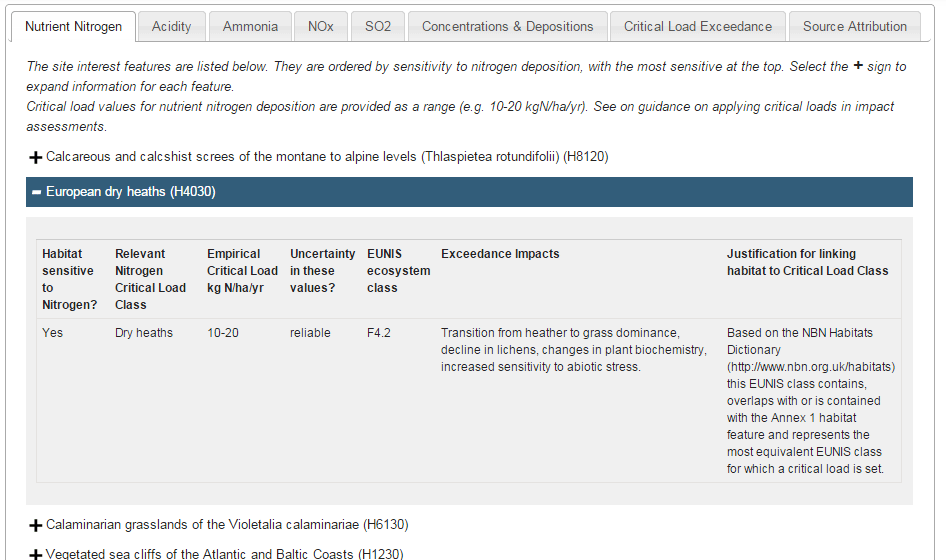 SRCL - results click dropdown