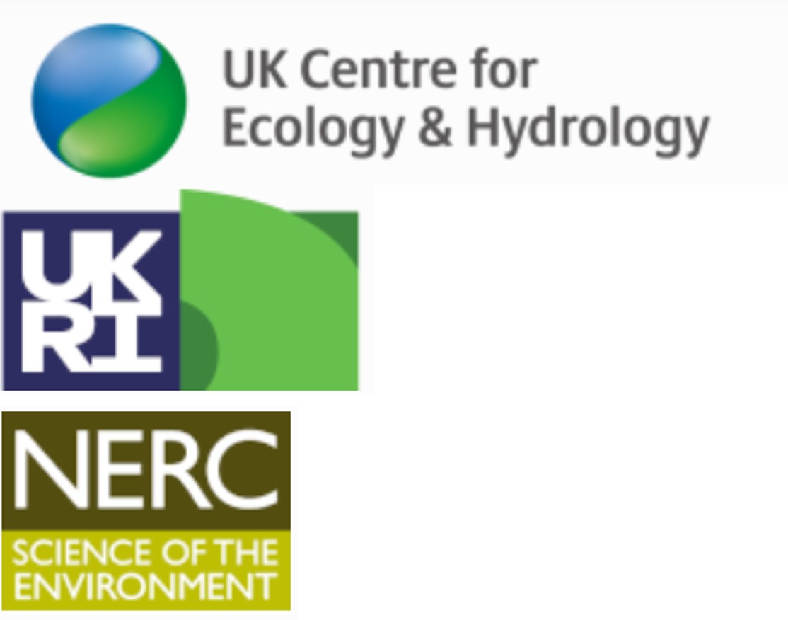 UKCEH, UKRI and NERC logos