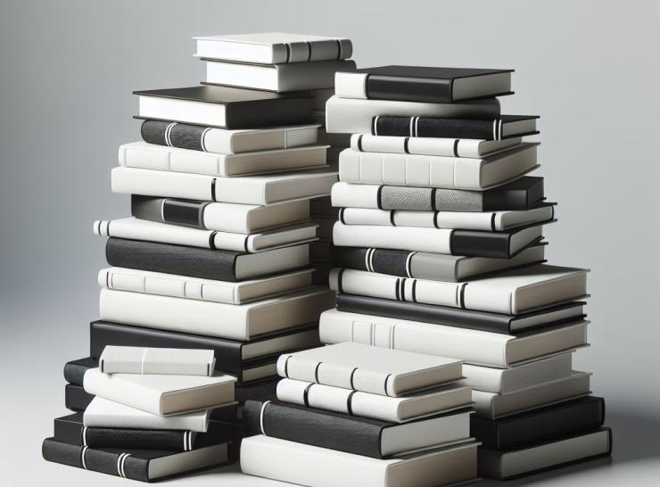 books piled up